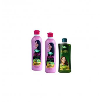 Meghdoot Ayurvedic Combo Pack of Satreetha Shampoo 1000ML and Alma Oil 500ML 1500ml